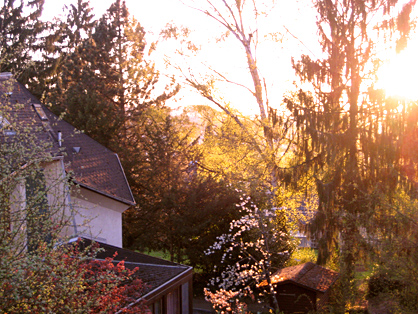 Aussicht aus einem der Zimmer